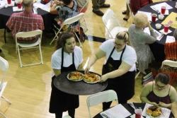 Over 30+ NHS members help as dinner servers